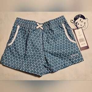 Jr. Swim Triangles Swim Trunks Aqua Blue White Toddler Boy's Size 3T NEW